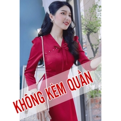 Áo Dài Hoa 4 Cánh AD9190 (áo lẻ)