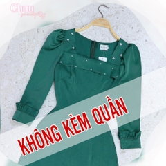 Áo Dài Cổ Ngọc 3 Chấm