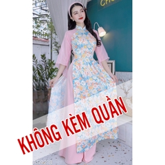 Áo Dài Tay Voan Tam Giác AD9218 (áo lẻ)