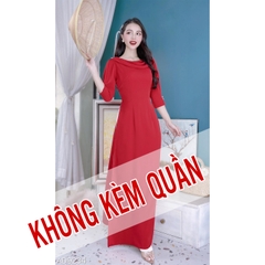 Áo Dài Cổ Đổ Bắn Ngọc AD9234