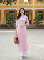 Áo Dài Suông Tỉ Muội AD9284 (áo lẻ)