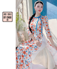 Áo Dài Dây Nơ Phở AD1358 (áo lẻ)