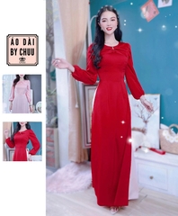 Áo dài lụa ánh nhung AD8018 (áo lẻ)