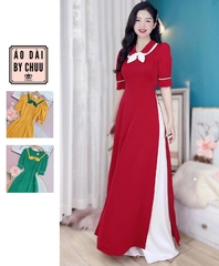 Áo Dài Cổ Đôi AD9144 (áo lẻ)