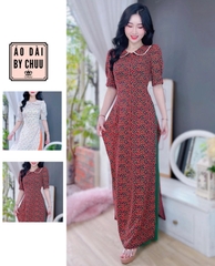 Áo Dài MG Cổ Sen Ren AD8045 (áo lẻ)