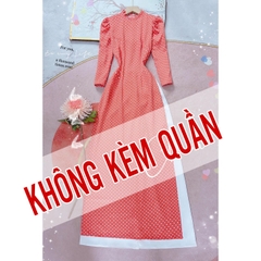 Áo Dài Mango Chấm Bi AD8010 (áo lẻ)