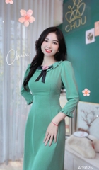 Áo Dài Cổ Mặt Trời AD9125 (áo lẻ)