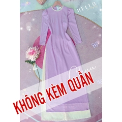 Áo Dài 4T Vải Xước Cổ Viền Ngọc AD8081 (áo lẻ)