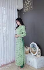 Áo Dài Mango Chấm Bi AD8010 (áo lẻ)