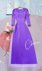 Áo Dài Cổ Mặt Trời AD9125 (áo lẻ)