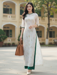 Áo Dài Bướm Nhị Hoa AD1338 (áo lẻ)