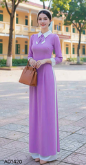 Áo Dài Nơ Trơn Đôi AD1420 (áo lẻ)