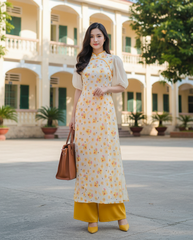 Áo Dài Búp Măng Non AD1467 (áo lẻ)