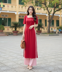 Áo Dài Chuông Gió Tulip AD1527 (áo lẻ)