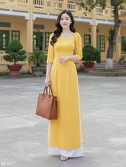 Áo Dài Cổ Tick 5N Bọc AD9117 (áo lẻ)
