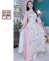 Áo Dài Tay Voan Tam Giác AD9218 (áo lẻ)