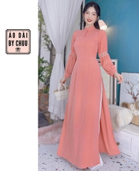 Áo Dài Cổ Tàu Ren Tay Nối AD9220