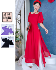 Áo Dài Chip Chip Cổ Yếm 4T AD9292 (áo lẻ)
