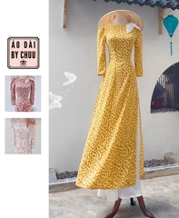 Áo Dài Nơ Nhụy Ngọc AD9166 (áo lẻ)