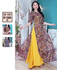 Áo Dài 4T Tay Đắp AD9140 (áo lẻ)