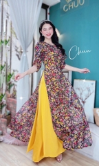 Áo Dài 4T Tay Đắp AD9140 (áo lẻ)