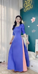 Áo Dài Cổ U Tay Nhún AD9152 (áo lẻ)