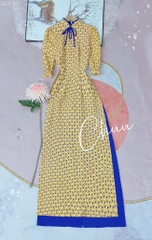 Áo Dài Cổ Giọt Nước AD9172 (áo lẻ)