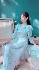 Áo Dài Nơ Thỏ Đắp AD8028 (áo lẻ)