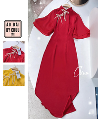 Áo Dài Lụa Ướt Tay Tầng AD1301 (áo lẻ)