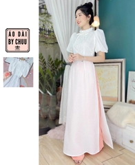 Áo Dài Dứa Cổ Ren Mary AD9170 (áo lẻ)