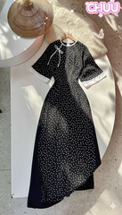 Áo Dài Hạt Mưa Tinh Tú AD2757 (áo lẻ)