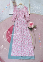 Áo Dài Xốp Tay Chun AD9122 (áo lẻ)