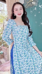 Áo Dài Xốp Tay Chun AD9122 (áo lẻ)