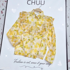 Áo Sơ Mi Bèo Li Tầng Cổ Đôi
