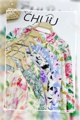 Áo Hoa Mango Đắp Chéo A9367