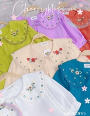 Áo Sơ Mi Thêu Nâu Tây