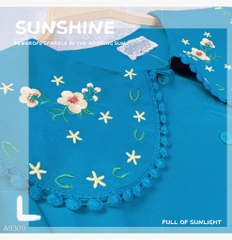 Áo Sơ Mi Thêu Nâu Tây