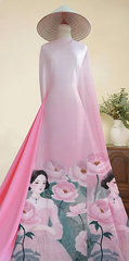 Vải Áo Dài Chân Tranh 2 mét V2000
