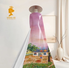 Vải Áo Dài Chân Tranh 2 mét V2000