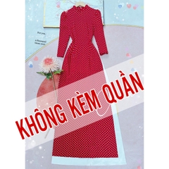 Áo Dài Mango Chấm Bi AD8010 (áo lẻ)