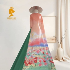 Vải Áo Dài Chân Tranh 2 mét V2000