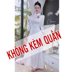 Áo Dài Gấm Tay Bồng AD8005 (áo lẻ)