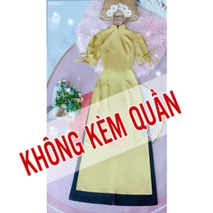 Áo Dài Hoa Mango Tay Nơ AD8011 (áo lẻ)