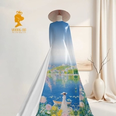 Vải Áo Dài Chân Tranh 2 mét V2000