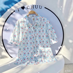 Áo Sơ Mi Hoa 10 Giờ A1557