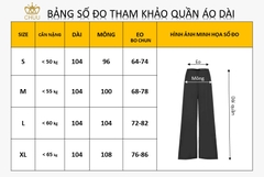 Quần Áo Dài Lụa Chéo Không Có Lưng Chun F8008
