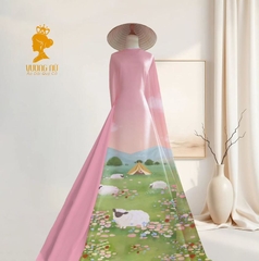 Vải Áo Dài Chân Tranh 2 mét V2000
