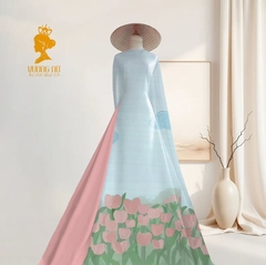 Vải Áo Dài Chân Tranh 2 mét V2000