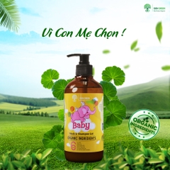 SỮA TẮM GỘI HỮU CƠ CHO TRẺ SƠ SINH GENGREEN