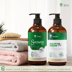 Combo Tắm Gội Hữu Cơ GENGREEN SHAMPOO GEL 250gr + SHOWER GEL 250gr